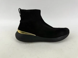 Zara Mens Black Sock Style Pull-On Sneakers Size 10 - Picture 1 of 8