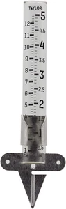 Taylor 5" Capacity Mountable Glass Tube Rain Gauge - Picture 1 of 12
