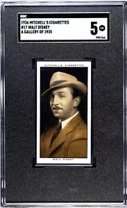 1936 Mitchell & Son Mitchells Cigarettes A Gallery of 1935 #17 Walt Disney SGC 5 - Picture 1 of 2
