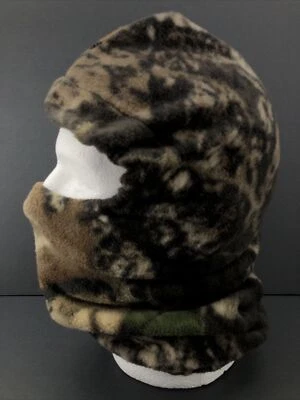 Vtg Due North Apparel Camo Hunting Balaclava Full Face Mask Fitted Stretch Neck - Image 1 of 4