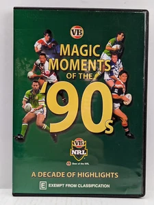 Magic Moments Of The 90s NRL DVD Reg 4 PAL PreOwned Rugby Highlights - Picture 1 of 7