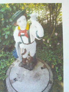 Skulptur! Winzerknabe, Winzerjüngling! Künstler-Steinguss, Unikat ca. 110 cm  - Bild 1 von 8