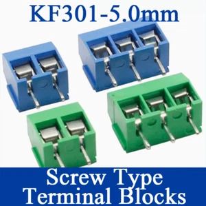 KF301-5.0 PCB Screw Type Wiring Terminal Power Terminal Spliceable 5.0mm Spacing - Picture 1 of 4
