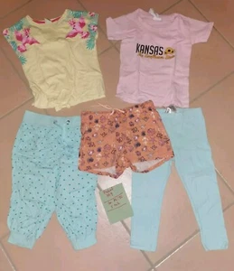 PAKET M9 * Mädchen Kleiderpaket * Gr. 86/92 * 5 Teile * SOMMER - Bild 1 von 3