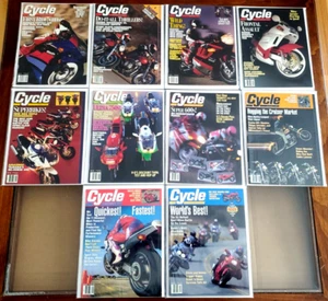 Cycle Motorcycle Magazine Lot 1991 - Almost Complete Year 10 Issues ZX7R - Picture 1 of 6