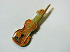Violin Pin , Lapel Pin (some enamel not covering all)