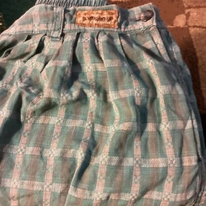 Vintage Patagonia Shorts grün kariert Plissee Medium Outdoor Wandern 1990er So M - Bild 1 von 1