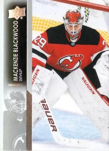 Mackenzie Blackwood 2021-22 Upper Deck Hockey Series 1 Base Card #107 Devils NHL - Picture 1 of 2