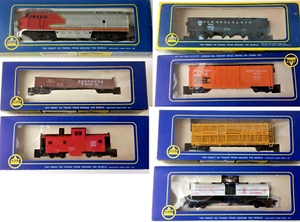 AHM HO Gauge Train Set Engine 6 Cars Track Pwr Pack Station Buildings Tested 70s - Picture 1 of 18