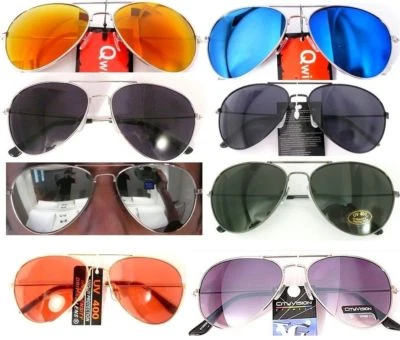 GÉNÉRIQUE CITYISION LUNETTES DE SOLEIL AVIATEUR STYLE MIROIR FEMME HOMME TOP QUALITÉ