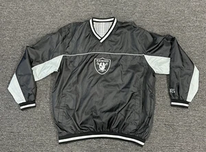 G-III NFL Raiders Men's Reversible V-Neck Pullover Windbreaker Jacket ~ XXL - Picture 1 of 19