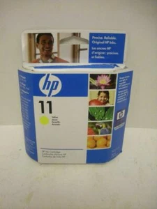 New HP 11 YELLOW GENUINE Original Ink Cartridge (C4838A) NOS NIB SEALED - Picture 1 of 1