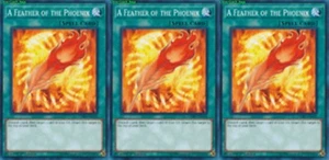 Eine Feder des Phönix LEHD-ENA26 X 3 neuwertig YUGIOH normale Zauberkarte - Bild 1 von 1