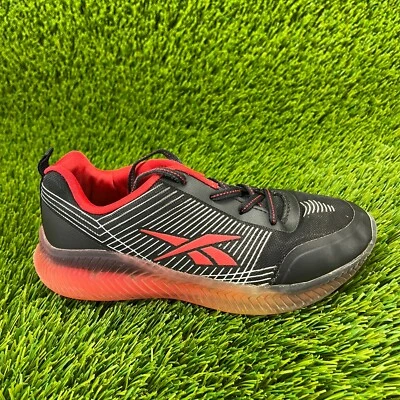 Reebok Crossfit Nano Boys Size 1Y Black Red Walking Running Shoes Sneakers - Image 1 of 4