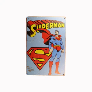 Tin Sign SUPERMAN HERO Sprint Drink Bar Whisky Rustic Look - Picture 1 of 1
