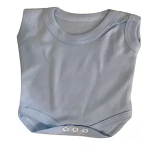Gilet bambino-senza maniche-gilet estivo blu chiaro bambino-taglie premature bambino - Foto 1 di 3