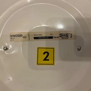 KNODD Ikea Tonne mit Deckel, weiß, 16 l leichte Gebrauchsspuren - Bild 1 von 11