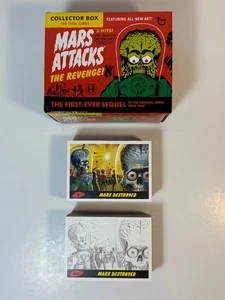2017 Topps Mars Attacks The Revenge! Complete 110 Base Card Set Painted Penciled - Bild 1 von 9