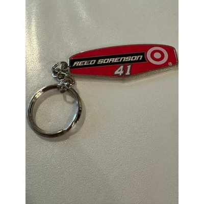 Reed Sorenson 41 Target NASCAR Racing Keychain Metal - Image 1 of 4
