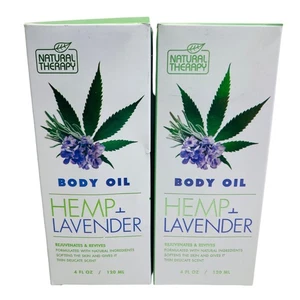 2er Pack Natural Therapy Hanf & Lavendel Körperöl verjüngt & belebt 4 Fl. oz. - Bild 1 von 2