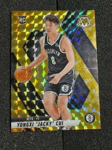 2024-25 Mosaic #212 Yongxi “Jacky” Cui Yellow Reactive Prizm RC - Picture 1 of 2