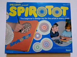 Vintage Kenner Spirotot Set Comp In Box With 4 Discs, Pens, Pad, Instr & Case - Picture 1 of 4