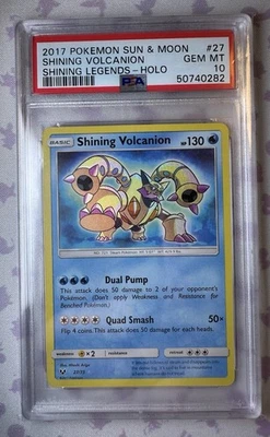 Pokémon TCG Shining Volcanion Shining Legends Holo PSA 10 - Image 1 of 2