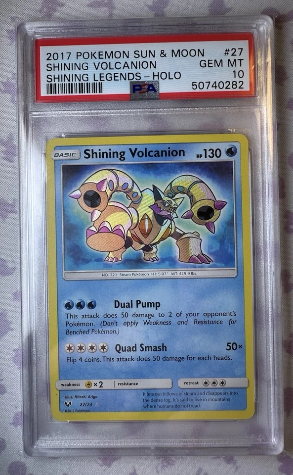 Pokémon TCG Shining Volcanion Shining Legends Holo PSA 10 - Image 1 of 2