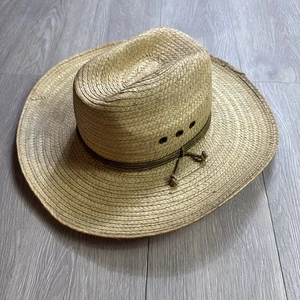 Sombrero de Paja Sahuayo Vaquero Vintage Vaquero Mexicano Western Hombre’s Talla 58 México - Imagen 1 de 8