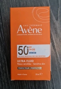 Avene Solaire SPF50 Ultra Fluid Perfector Sensitive Skin 50ml 100% Original NEW - Picture 1 of 2