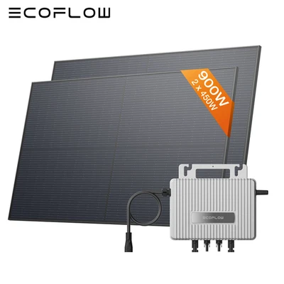 EcoFlow Balkonkraftwerk 800W Stream Wechselrichter 900W Solarpanel App-Steuerung