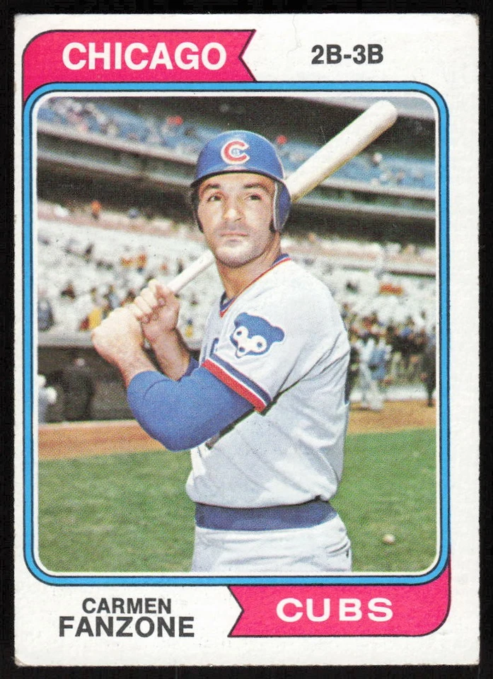 1974 Topps #484 Carmen Fanzone - $1 SHIPPING (JB4) - Image 1 of 2