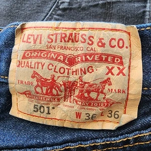 Jeans Levi's 501 36x36 (34x36) 2005 - Foto 1 di 11