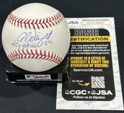 亚当·温赖特签名棒球“Hey Y'All”红雀队亲笔签名签名 JSA 正品证书 — 第 1/2 张图片