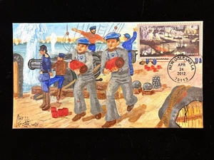 FDC KOBER CACHÉ PINTADO A MANO #4664 BATALLA DE NUEVA ORLEANS - Imagen 1 de 2