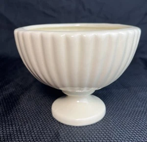 Vintage HAEGER USA creme gerippt Standschale Pflanzschale #3976 - Bild 1 von 12