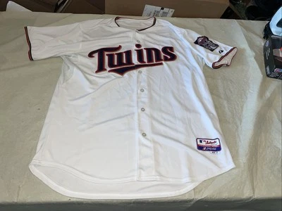 Authentic Minnesota Twins Majestic Jersey Men 52 White USA 6300 Clean Vintage - Image 1 of 4