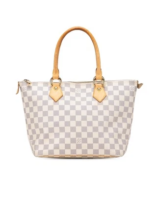 Preloved louis vuitton Checkered Tote Bag Women White Handbags One Size - Изображение 1 из 4