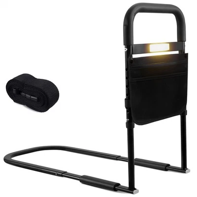 Bettgittergriffe Aufstehhilfe Bett Höhenverstellbar Haltegriffe LED Für Senioren - Bild 1 von 4