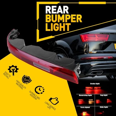 Red Halogen Rear Bumper Reflectors Light Left Side For 2016-2020 18 2019 Audi Q7 - Image 1 of 4