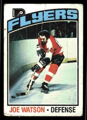 1976-77 Topps #45 Joe Watson - Philadelphia Flyers (Low Grade) - Image 1 of 2