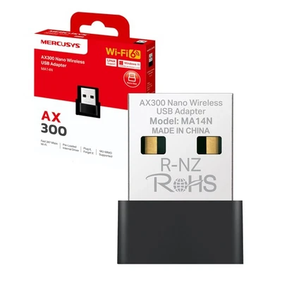 Mercusys TP Link MA14N AX300 WiFi 6 WiFi USB Chiavetta WiFi per PC Fisso 287Mbps - Immagine 1 di 4