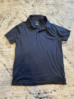 Daniel Hechter Paris Men Medium Short Sleeve Polo Shirt Collared Blue Navy Pima - Image 1 of 3