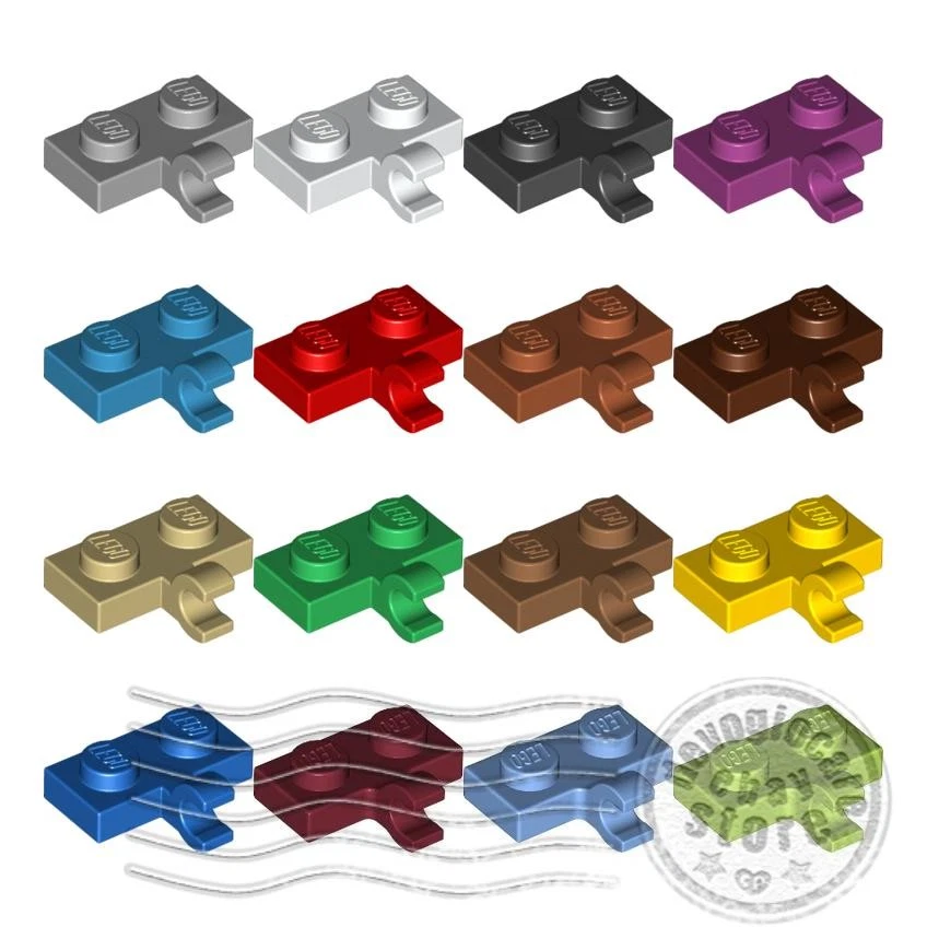 LEGO 11476 Piastra Clip orizzontale 1x2, colore a scelta - Immagine 1 di 1