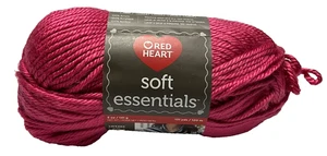 Red Heart SOFT Essentials Acryl Garn Pink Pop #5 sperrig 5 Unzen 131 Yards - Bild 1 von 4