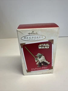 Hallmark 2003 Star Wars Attack of the Clones Jedi Master Yoda Ornament - Bild 1 von 7