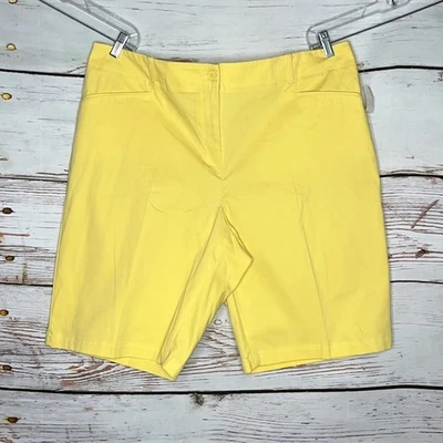 Bermudas Talbots Mujer Nuevas con Etiquetas Talla 20W Amarillo Mezcla Algodón Foto 1 de 3
