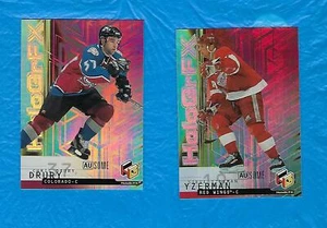 STEVE YZERMAN 1999-00 PONTE SUPERIORE OLOGRAMMA ORO ZECCHINO + CHRIS DRURY GOLD! ! - Foto 1 di 2