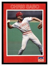 1990 Starline Long John Silver #25 CHRIS SABO Cincinnati Reds ~F8JJ
