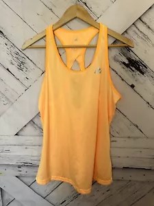 Carro armato Adidas climalite donna arancione racerback taglia large - Foto 1 di 7